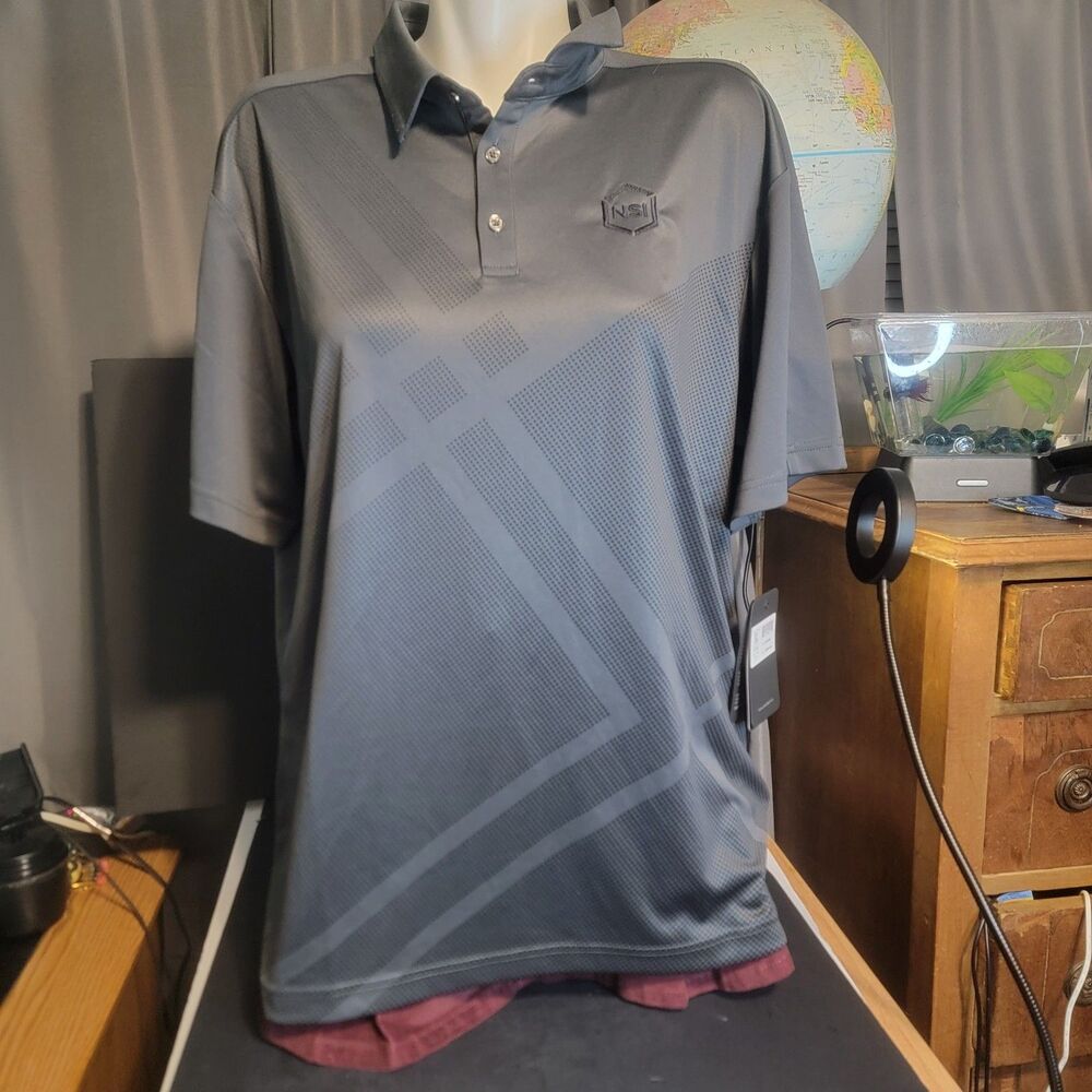 Black storm tech polo